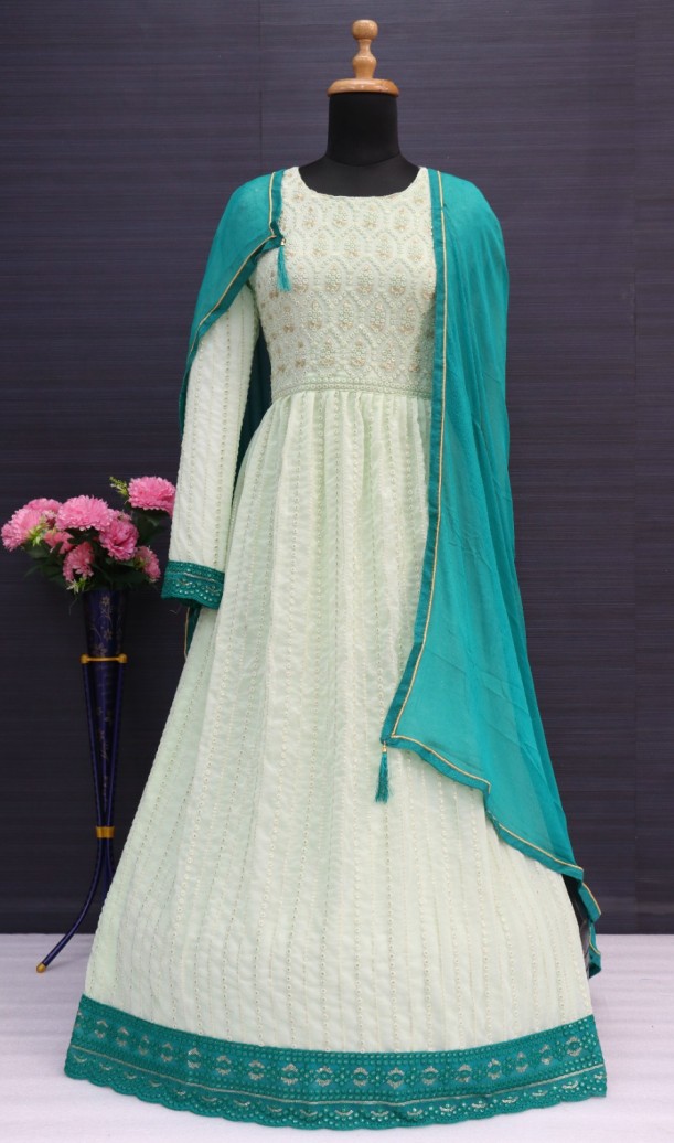 Nayra Cut Style Designer Shalwar Kameez Palazzo Suit Pakistani Indian Wedding Party Wear Heavy Embroidery Worked Long Anarkali Style Dresses